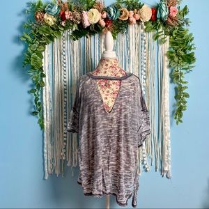 Free People We The Free Jordan Tee Gray Medium